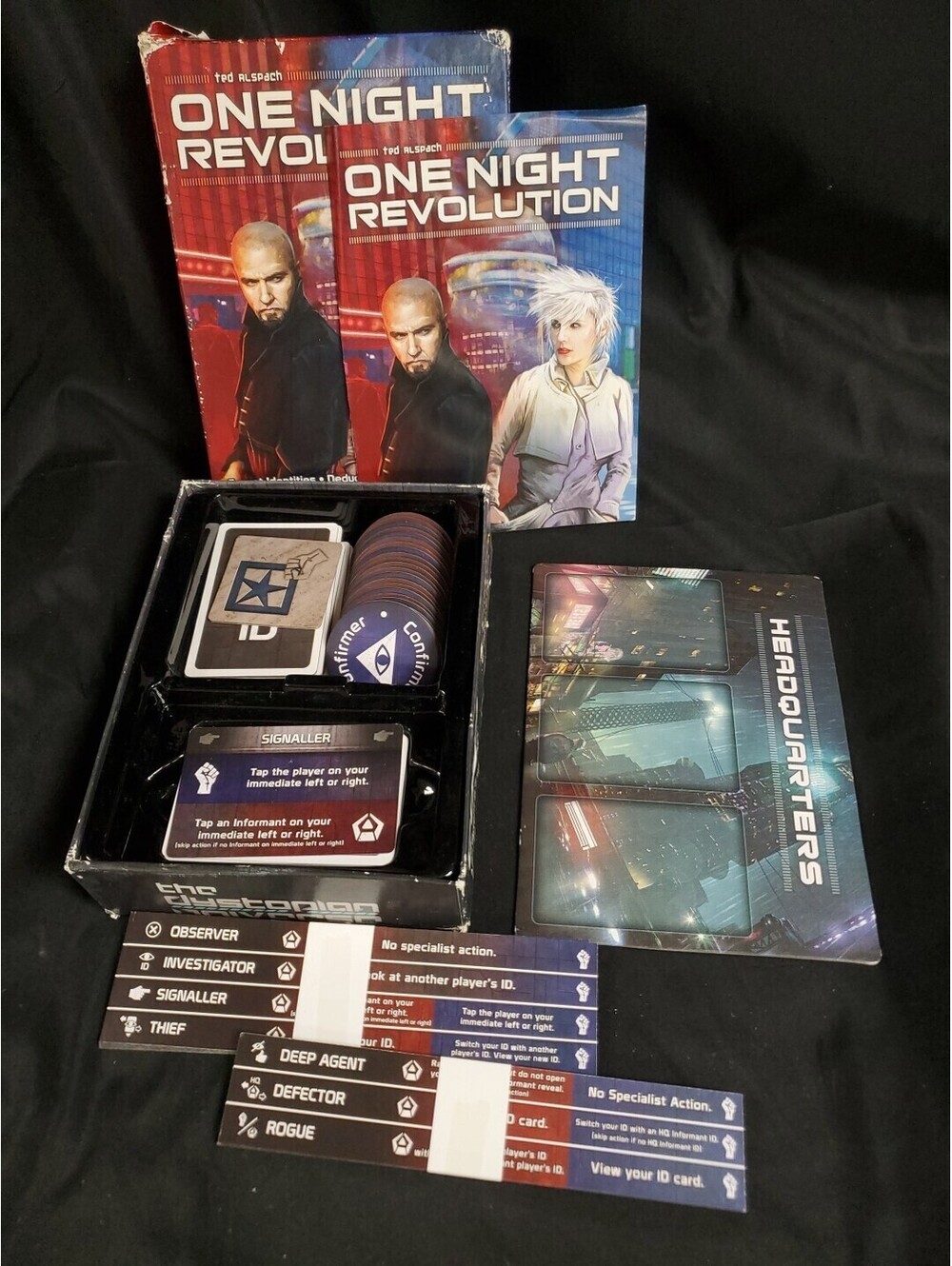 One Night Revolution Board Card Game Dystopian Universe Indie Bezier See Details